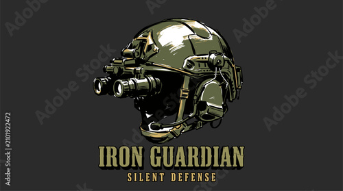 Canvastavla Iron Guardian