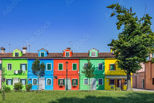 Rainbow houses of Burano