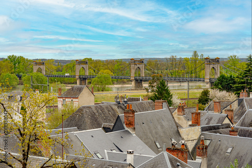 View of the Chateau de Langeais, a castle in the Loire Valley, France