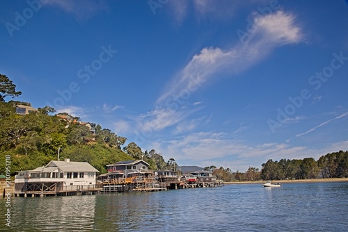 Bolinas Lagoon Reflections Near Stinson Beach in Marin County California