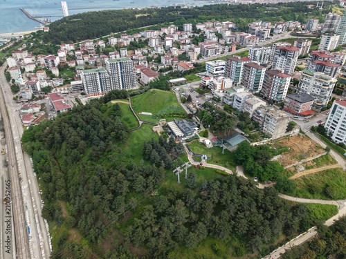 Beautiful Aerial Perspective of Samsun’s Vibrant City Center and Waterfront