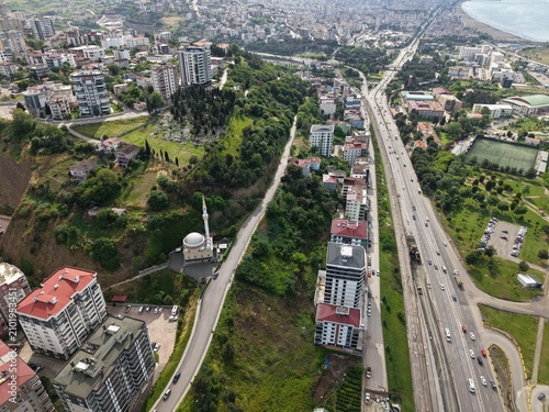 Beautiful Aerial Perspective of Samsun’s Vibrant City Center and Waterfront