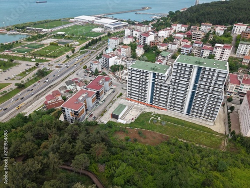 Beautiful Aerial Perspective of Samsun’s Vibrant City Center and Waterfront