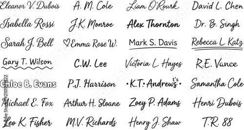 Tableau sur toile Signatures