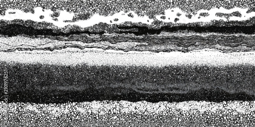 Billede på lærred Abstract textured layered pattern with varying shades and speckled details