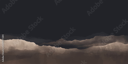 Bild auf Leinwand Dramatic Stormy Sky Foreboding dark clouds gather, casting an ominous shadow over the landscape, hinting at an impending tempest