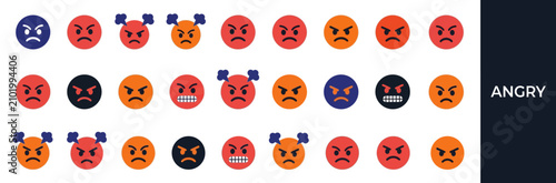Konstfotografi Collection of Angry Emoticons