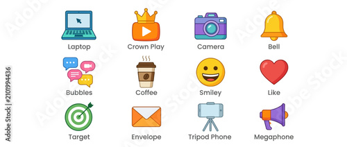 Collection of Social Media Icons