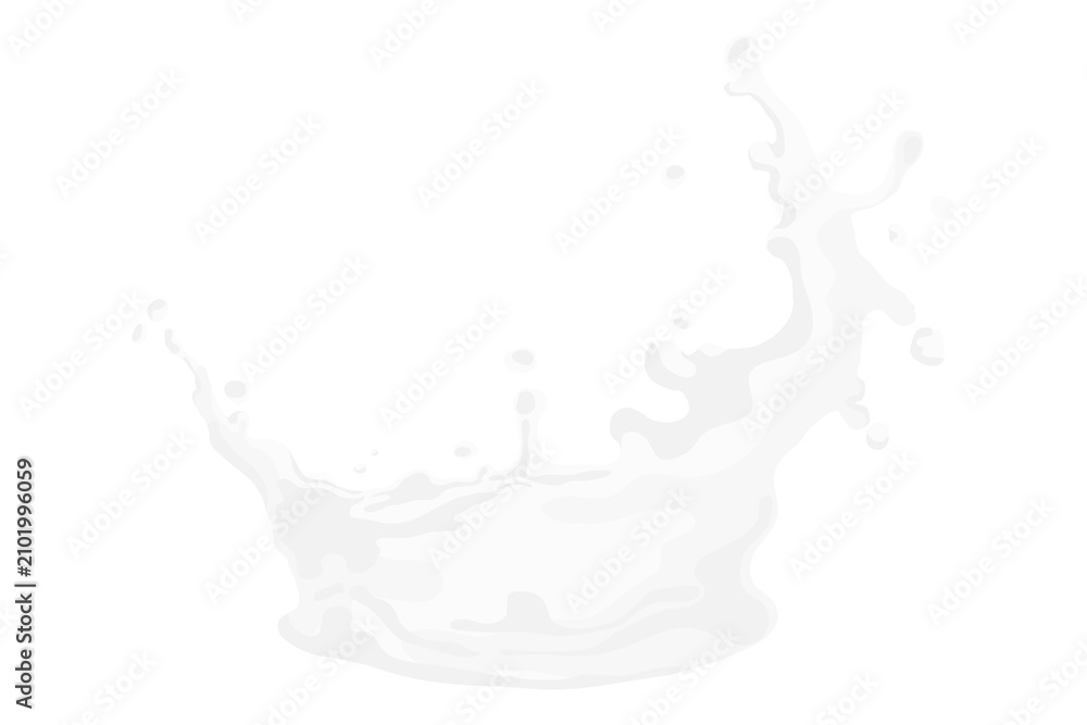 Obraz premium Milk splash png food texture element, transparent background
