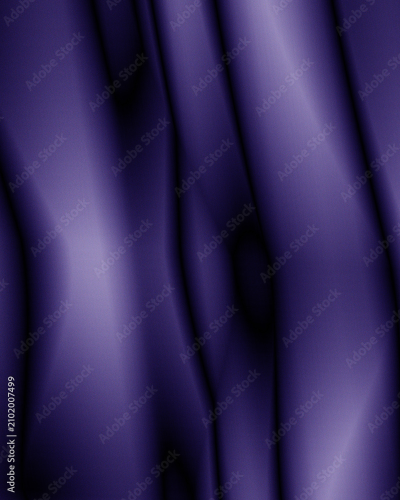 Obraz premium Deep purple silk fabric background. Elegant wavy satin cloth texture with soft folds.