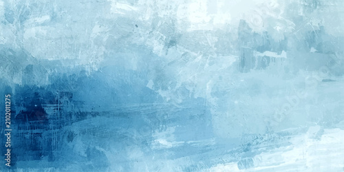 Fotografía Abstract Watercolor Wash in Cool Tones A painterly abstract composition featuring a blend of cool blue and muted grey watercolor washes, evoking a sense of calm and atmospheric depth