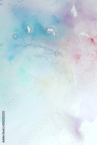 smooth blurred pastel colours aquarelle background with copy space