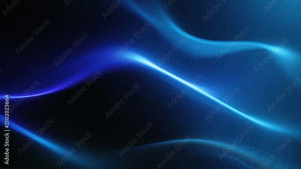 Naklejka premium Abstract blue wavy light background