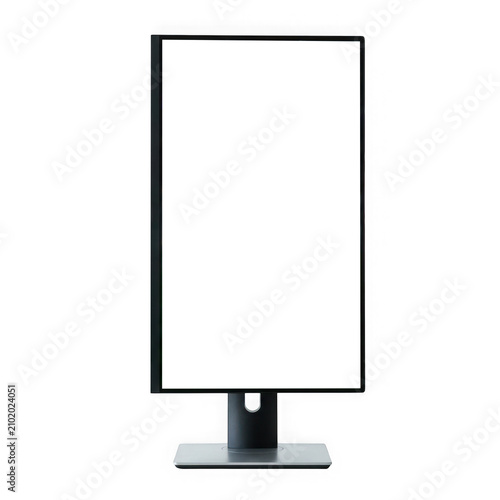 Modern flat screen monitor on stand