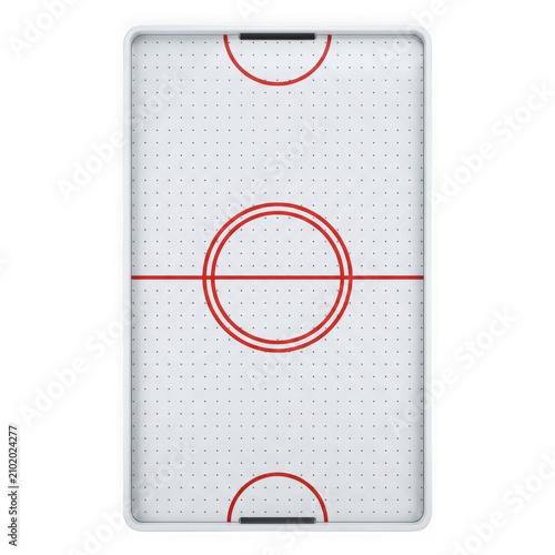 Minimalist hockey goalie mask target with red circles