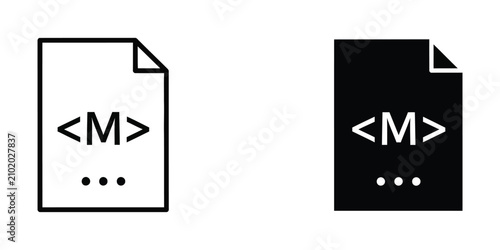 фотографія Document with code snippet icon in white and black isolated on a neutral backgro
