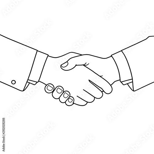 handshake vector illustration