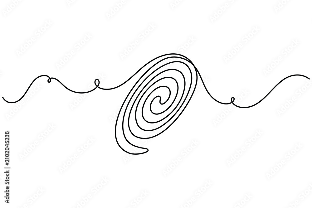 Obraz premium Space black hole and galaxy cosmic orbit sign continuous one line drawing on white background minimalist single art astronomy educations and technology explanations symbol outline vector illustration