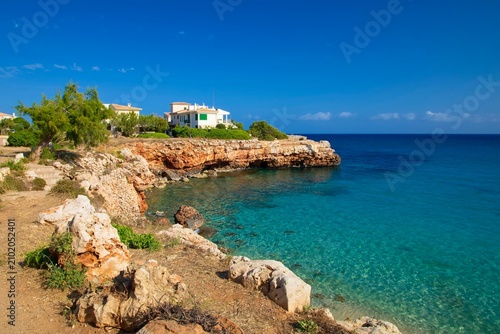 Cala Morlanda on the island of Mallorca in the Balearic archipelago in the Mediterranean Sea.