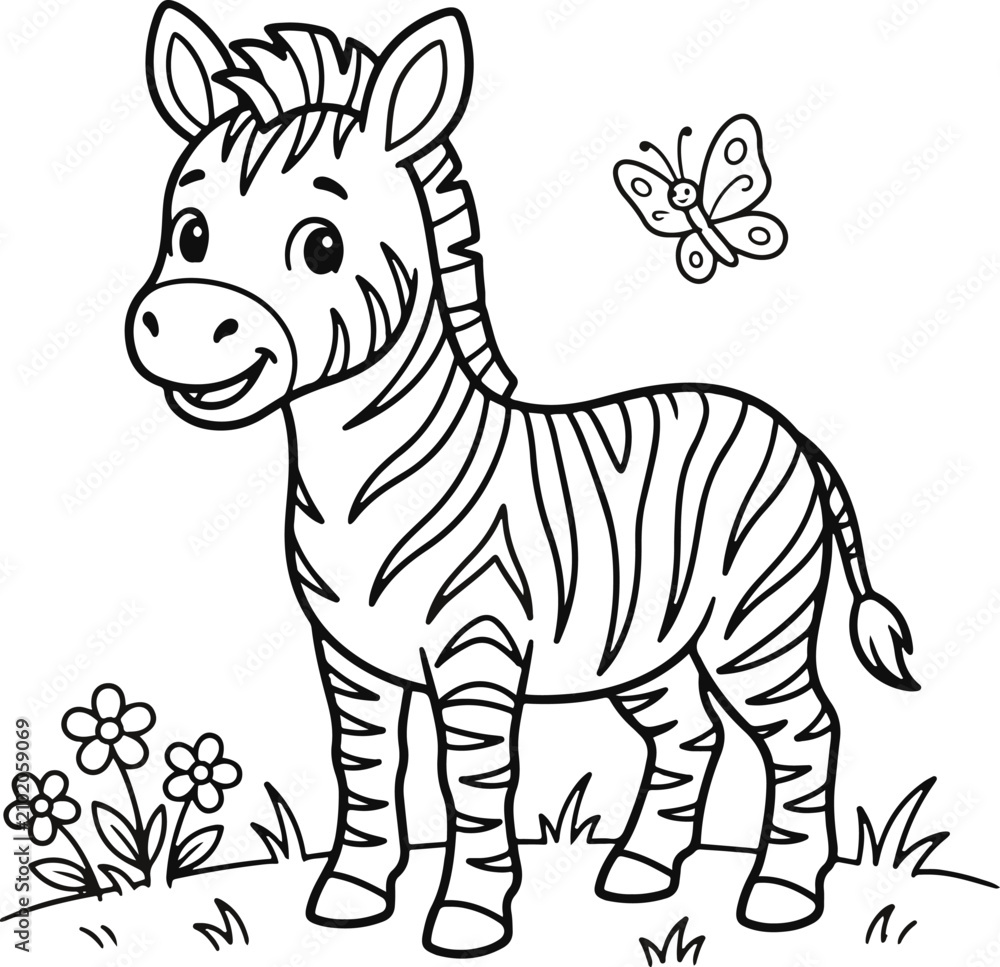 Obraz premium zebra vector illustration