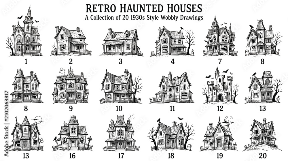 Obraz premium Classic Halloween Building Set