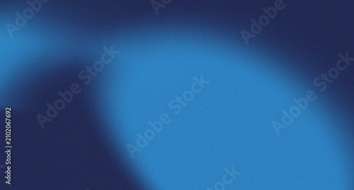 Vibrant deep blue and cyan color gradient abstract background with heavy noise grain texture creating a dynamic moody backdrop for artistic compositions 