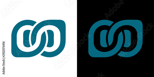 Photos Interlocking abstract loops forming a continuous infinity symbol, symbolizing co