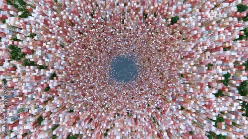 a portal of ever finer cubes