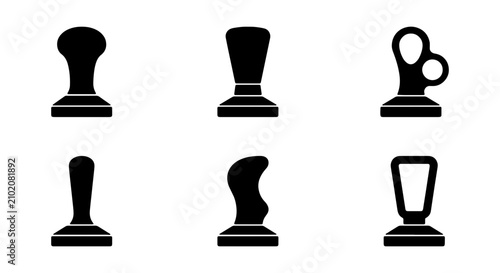 Photos Coffee Tamper Set, Espresso Tamper Icons, Barista Tools, Coffee Making Accessori