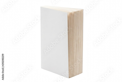 Obraz na plátně Thick White Blank Book Standing Upright
