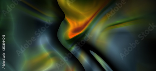Foto Abstract flowing colors of liquid light creating a dynamic and ethereal visual composition
