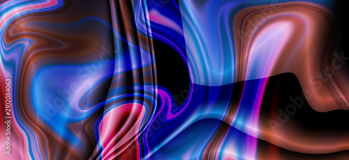 Fotografía Vibrant abstract background of colorful liquid light creating a mesmerizing fluid motion