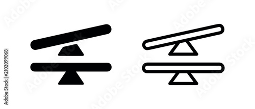 Foto Seesaw Balance Icon
