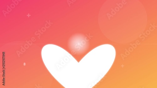 organic heart health medical care animated vector background