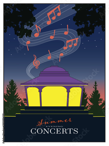 A promotion for summer music concerts.