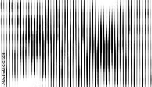 Black and white abstract glitch pattern with smooth transition lines effect for sporty background and design element. Editable graphic resource. Vector Format Illustration. EPS10 