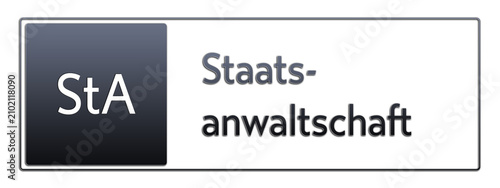 StA - Staatsanwaltschaft - Jura Rechts Abkürzung