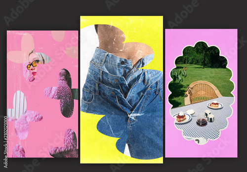 Creative Punk Aesthetic Photo Frame Layouts