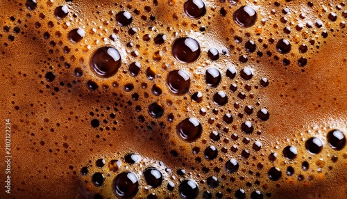 coffee foam texture with bubbles