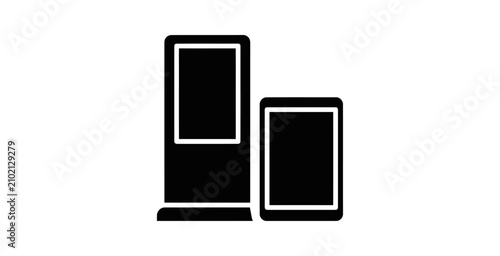 Photos Minimal Digital Signage and Screen Icon Set