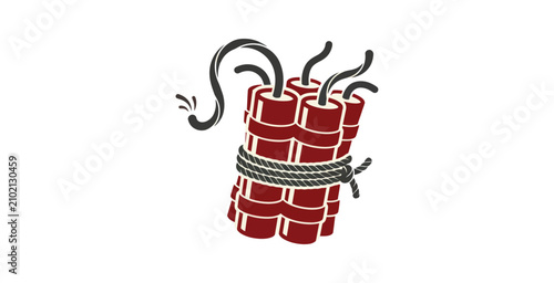 Fotografie Dynamite Bundle Vector Illustration