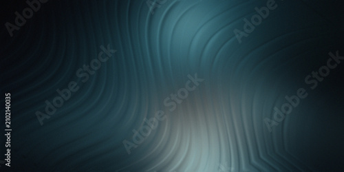 Abstract background with smooth flowing waves and soft shadows in dark teal aesthetic.