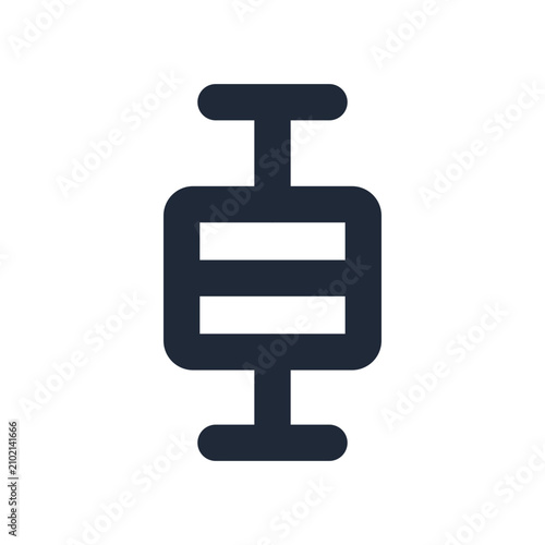 Canvas Print Box plot with whiskers chart line icon