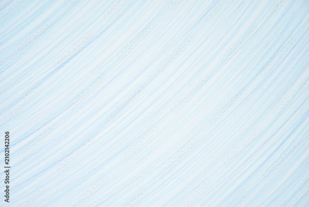 Obraz premium 青色のライン背景 色鉛筆画・手描き テクスチャ背景 抽象背景