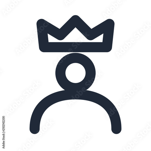 фотографія Admin User with Crown Icon