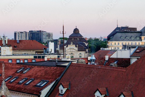 Photography Old Town Bratislava seen from the Old Town Tower , Slovakia