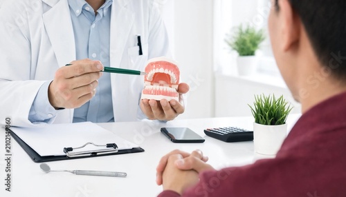 dentist consultation - patient visit at dental clinics office
