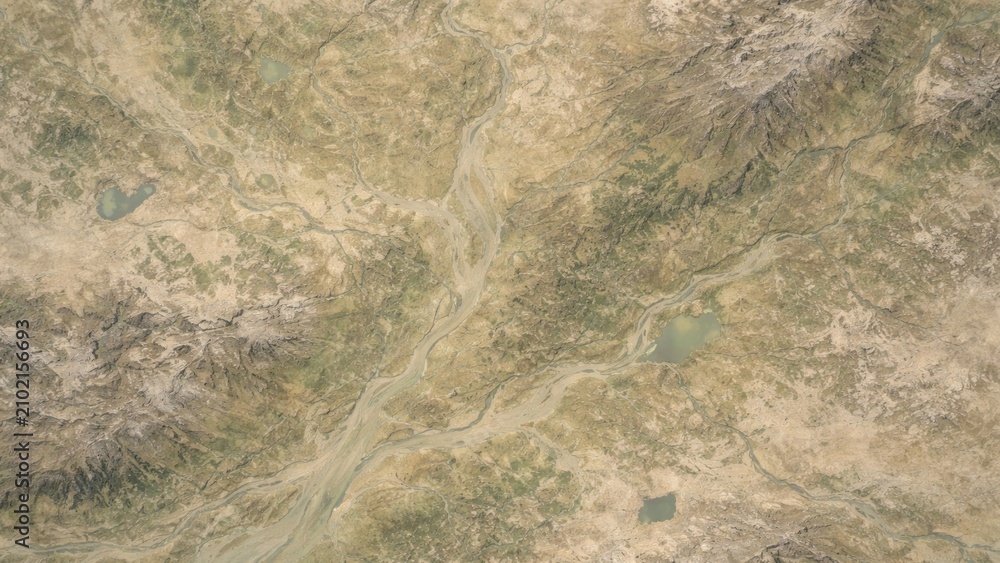 Obraz premium Earthy abstract landscape desktop wallpaper