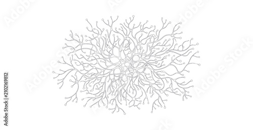 Abstract Neural Network Vector Illustration