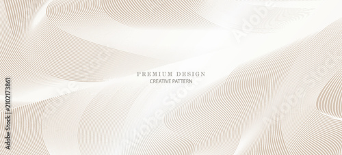 Photos Elegant background design with gold line pattern